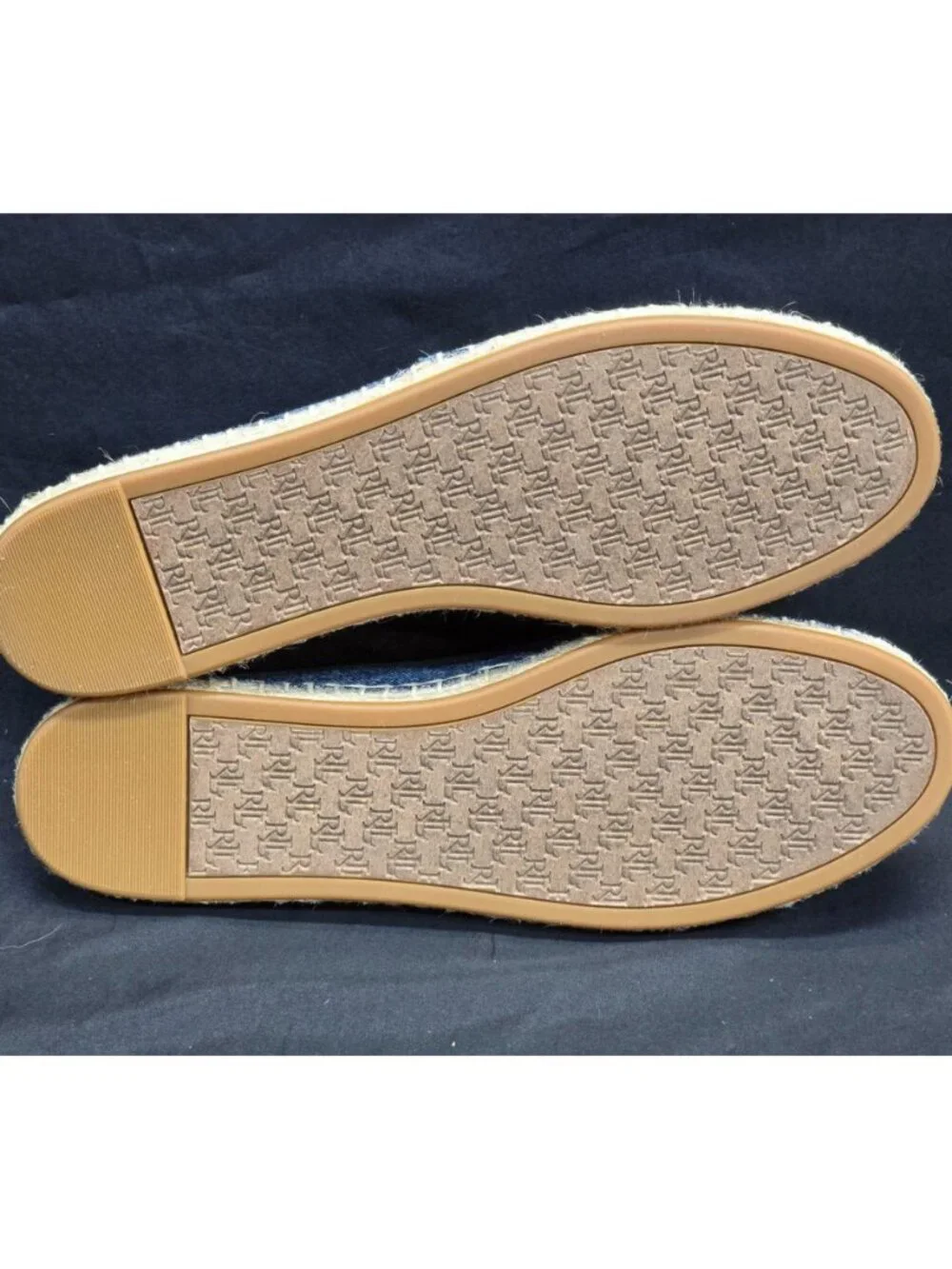 ✨Lauren Cameryn Washed Denim Espadrille 10B Blue NWT